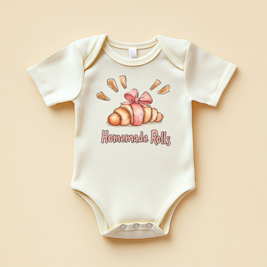 Homemade Rolls – Funny Foodie Baby Bodysuit