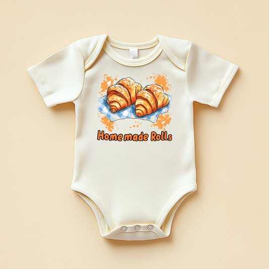 Homemade Rolls – Funny Foodie Baby Bodysuit