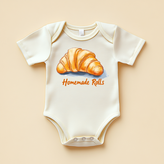 Homemade Rolls – Funny Foodie Baby Bodysuit
