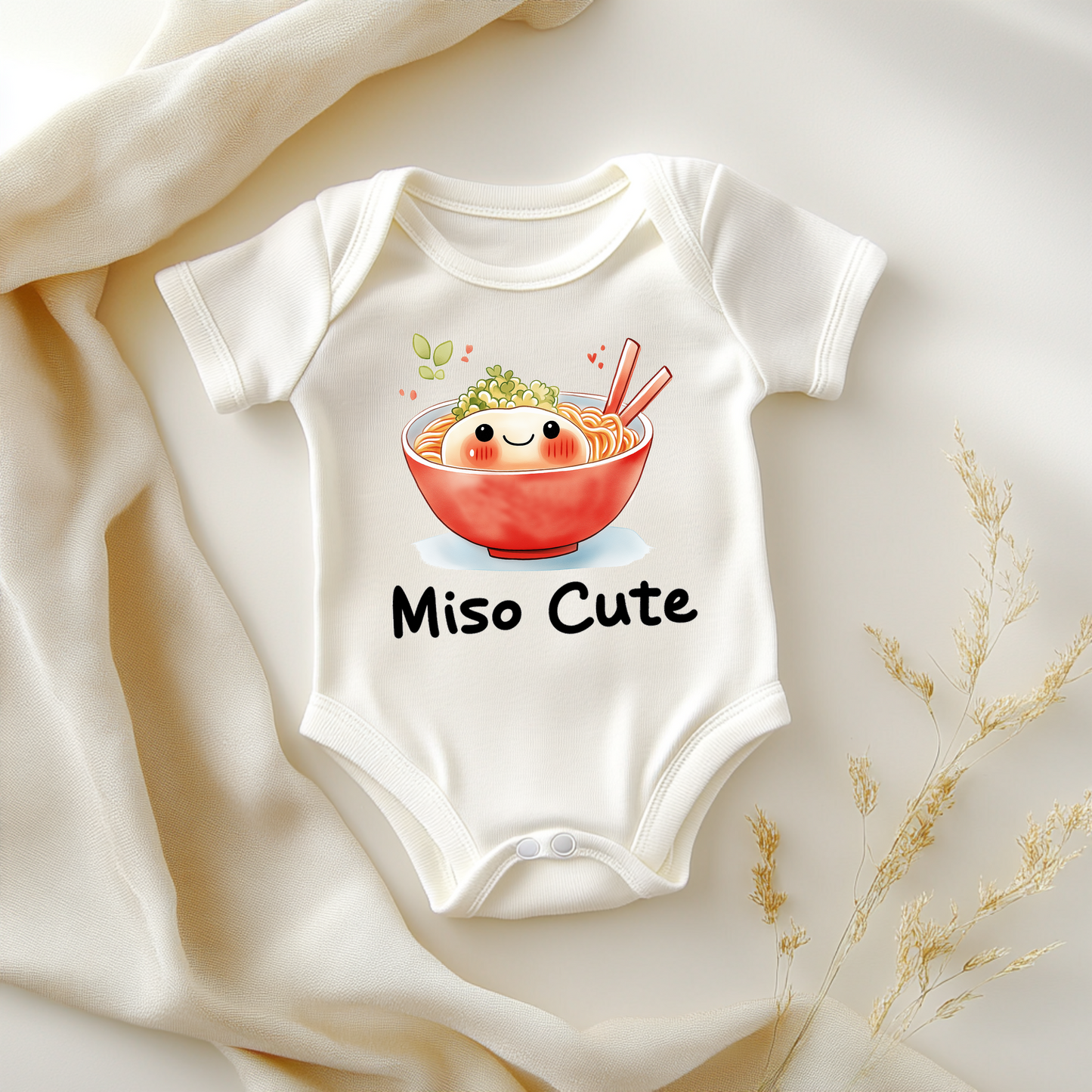 Miso Cute Baby Bodysuit – Kawaii Ramen Bowl Baby Outfit