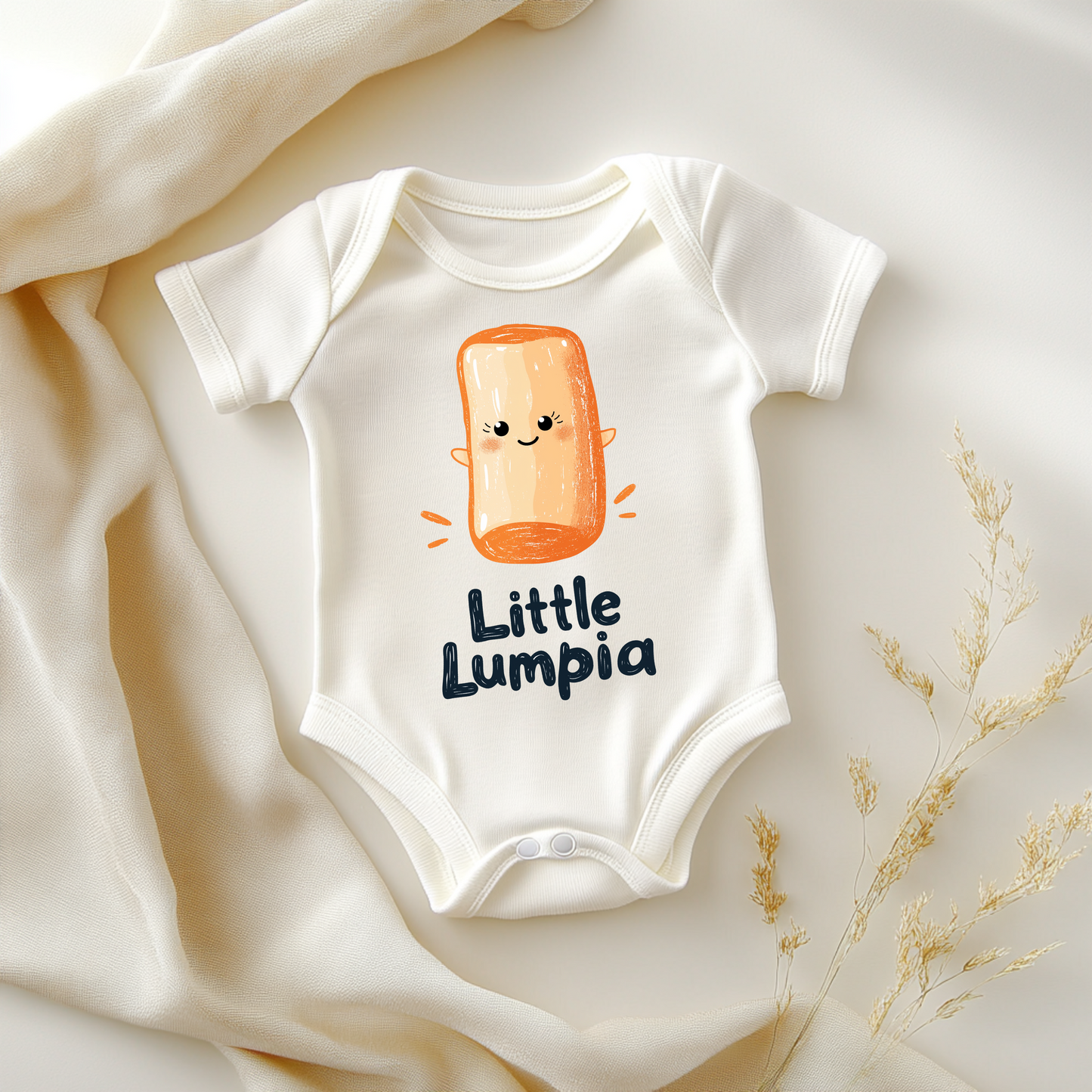 Little Lumpia – Funny Filipino Food Baby Bodysuit