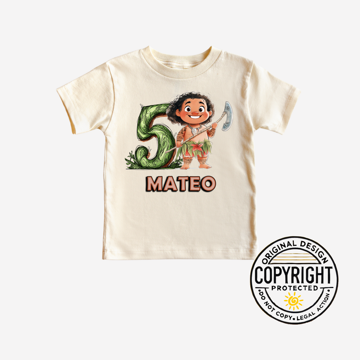 Maui Birthday Boy Shirt - Custom Moana-Themed Party Outfit