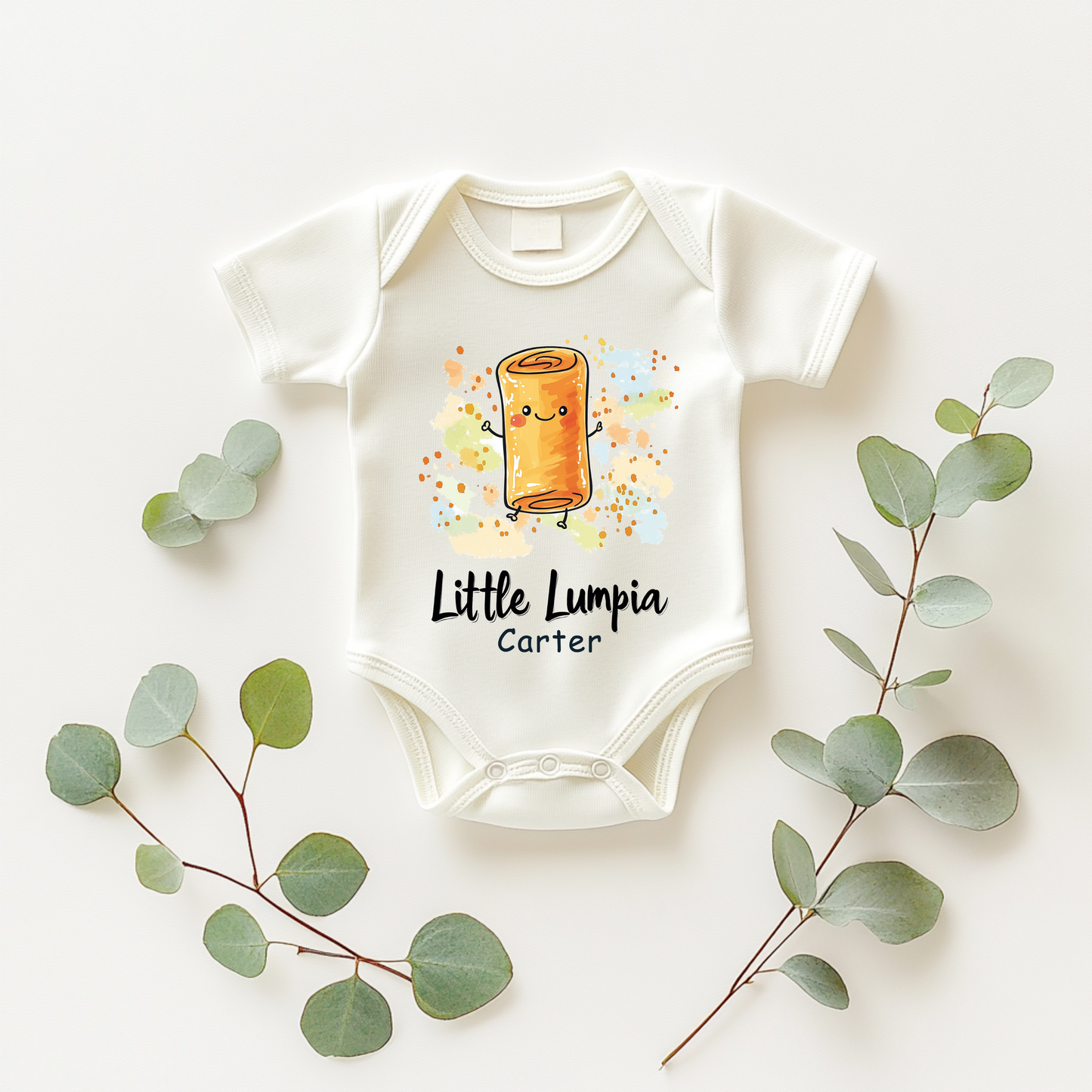 Little Lumpia – Funny Filipino Food Baby Bodysuit