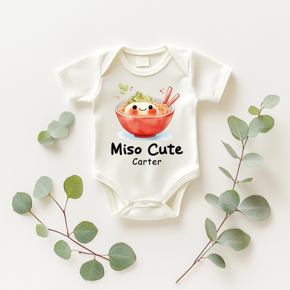 Miso Cute Baby Bodysuit – Kawaii Ramen Bowl Baby Outfit