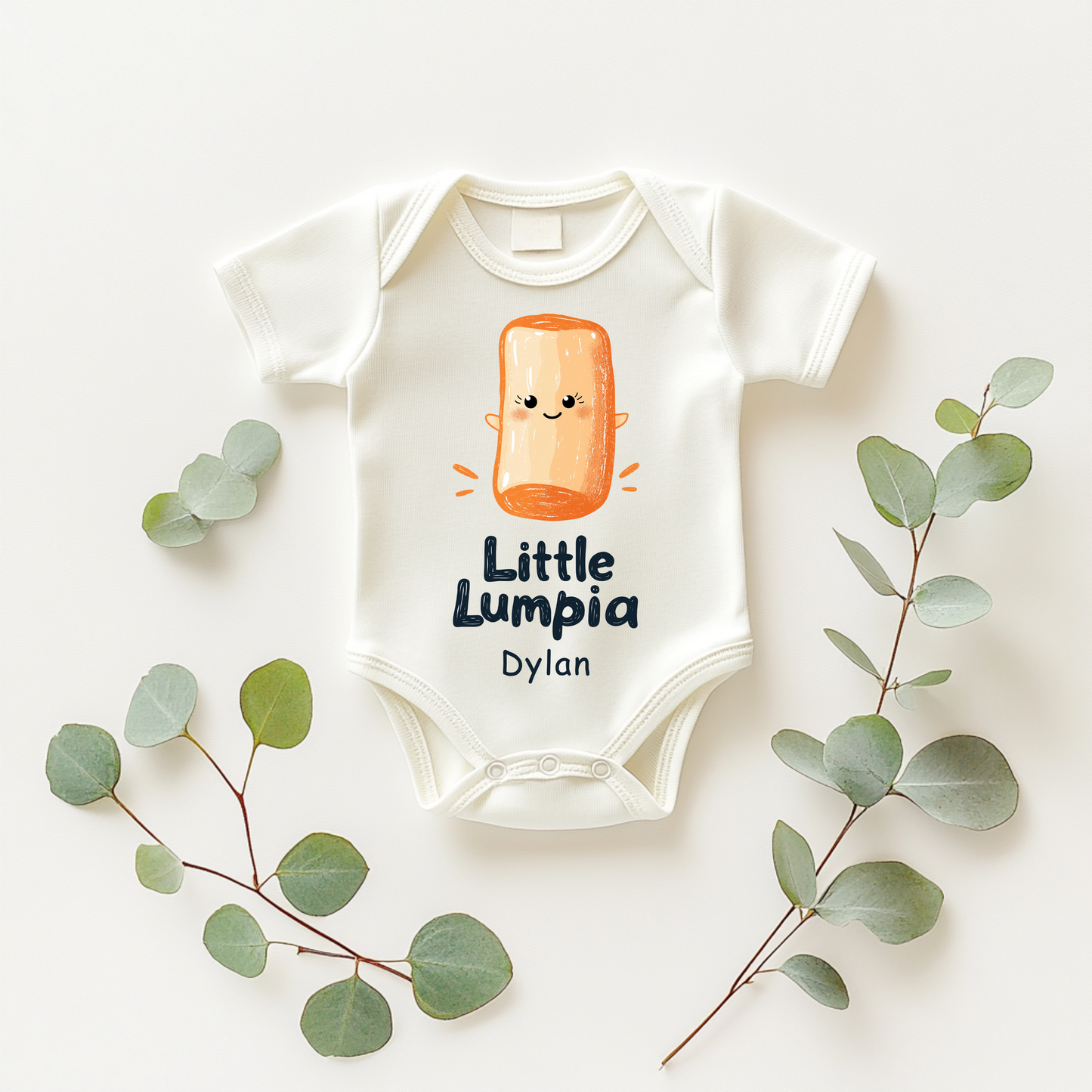 Little Lumpia – Funny Filipino Food Baby Bodysuit