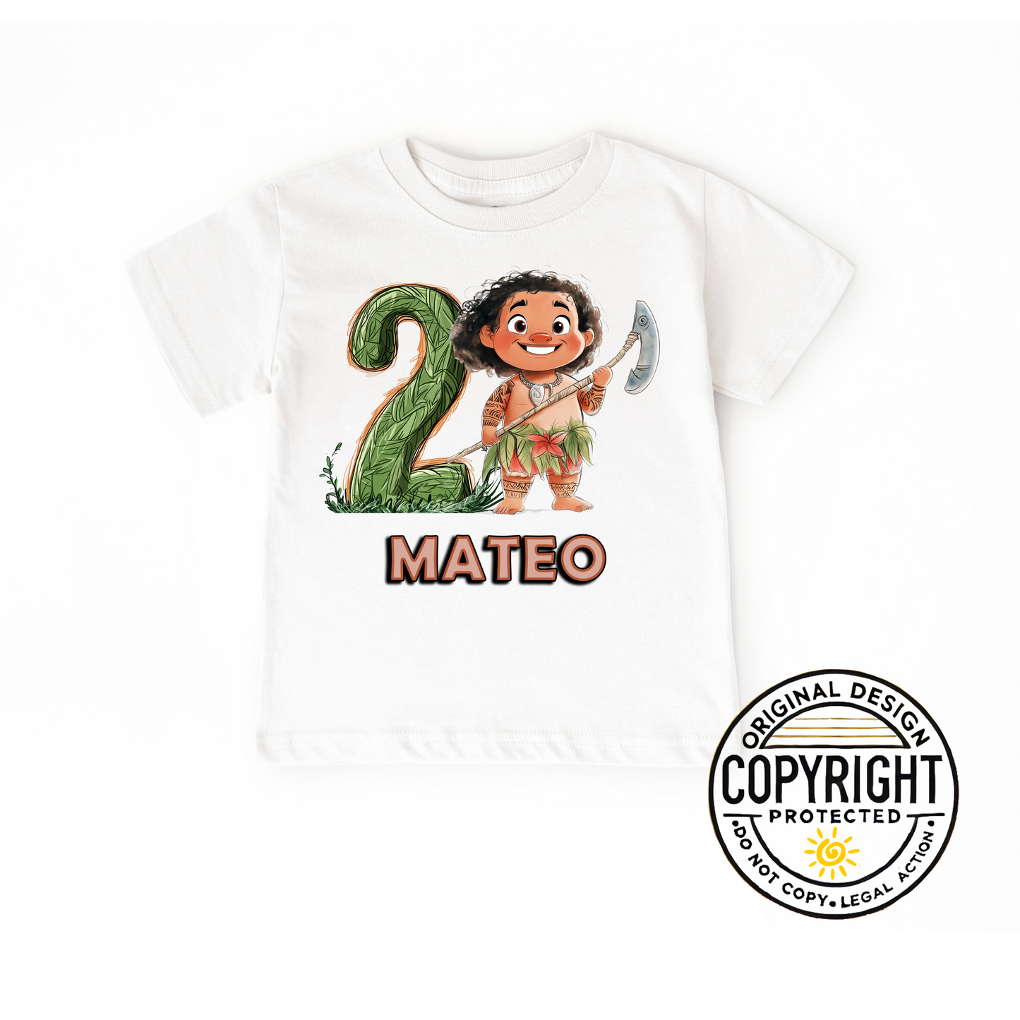 Maui Birthday Boy Shirt - Custom Moana-Themed Party Outfit