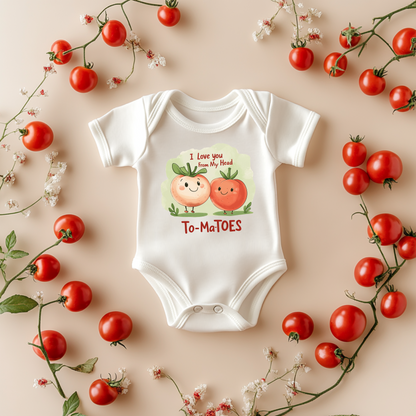 To-MaTOES Baby Bodysuit – Funny Tomato Pun Baby Gift