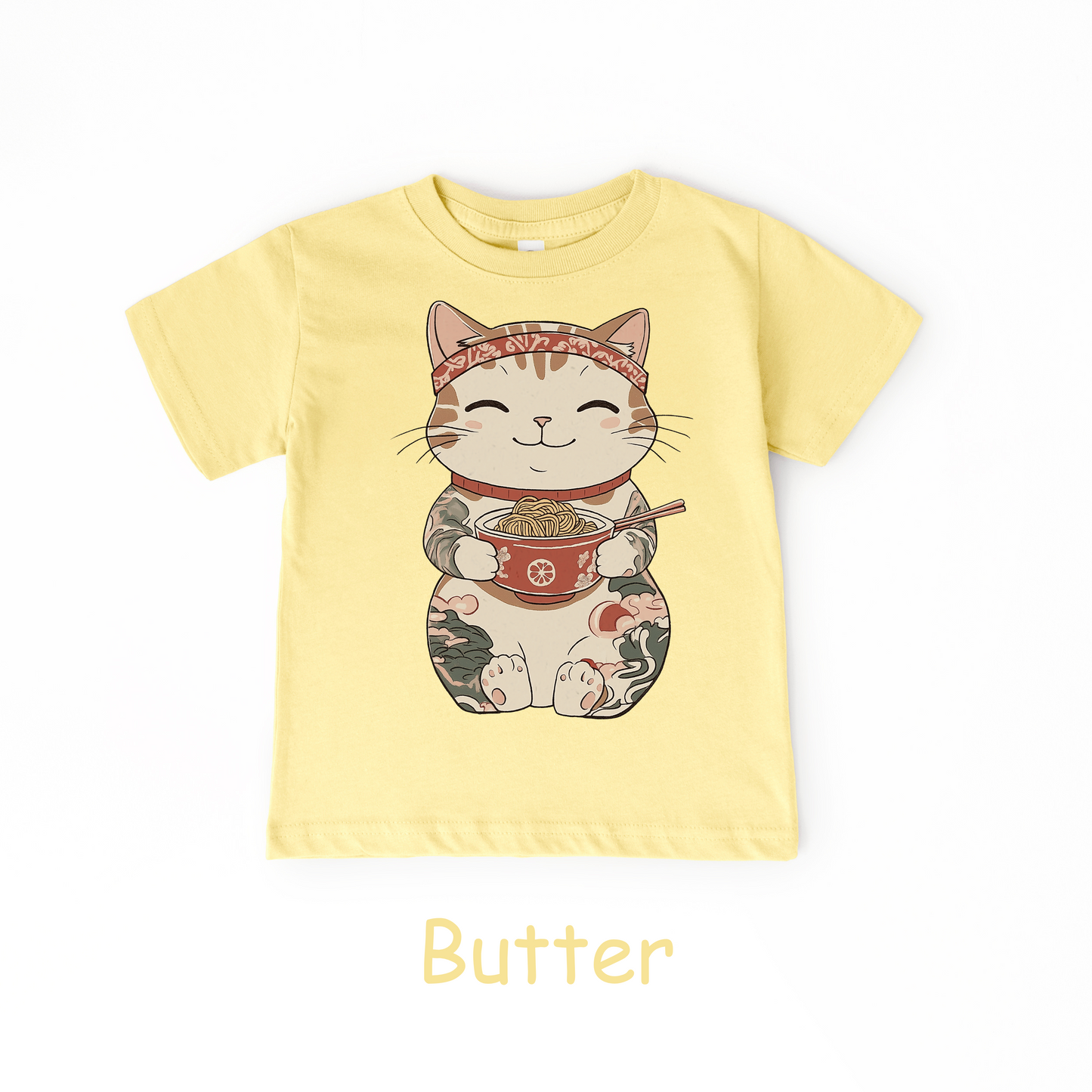 Lucky Ramen Cat T-Shirt – Kids Tee