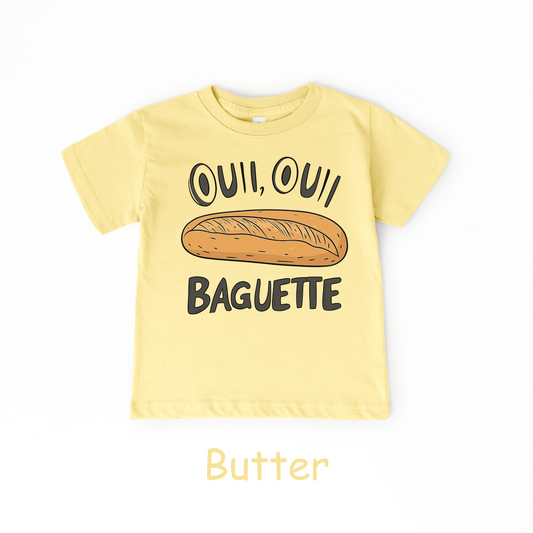 Oui Oui Baguette Kids T-Shirt – French Bread Toddler Tee