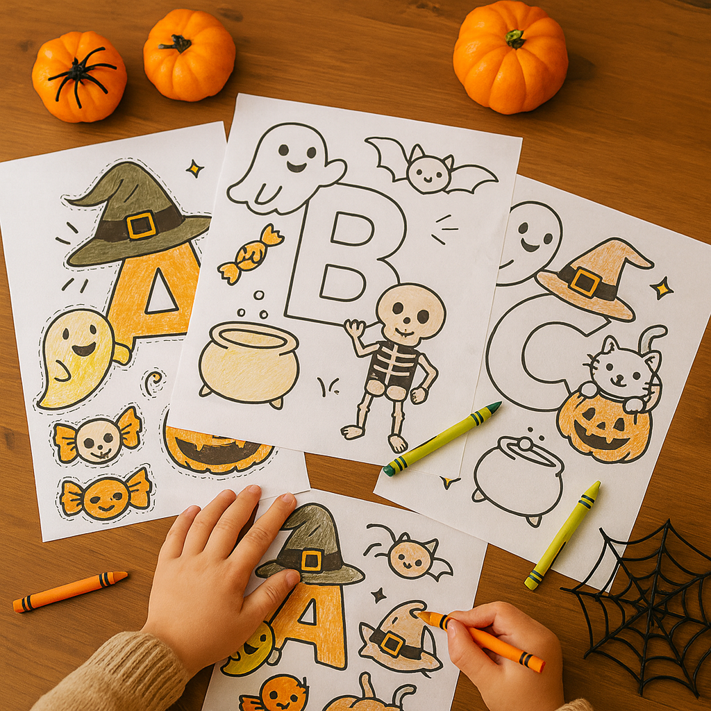 Halloween Alphabet Adventure | Kids Printable ABC Activity Book