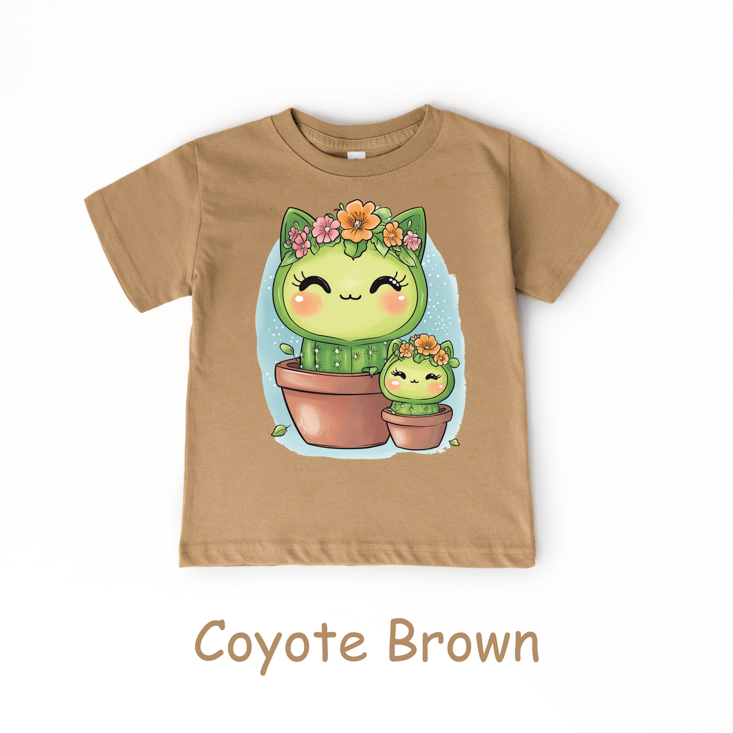 Cactus Kitty Duo Kids T-Shirt – Cute Cat and Cactus Toddler Tee