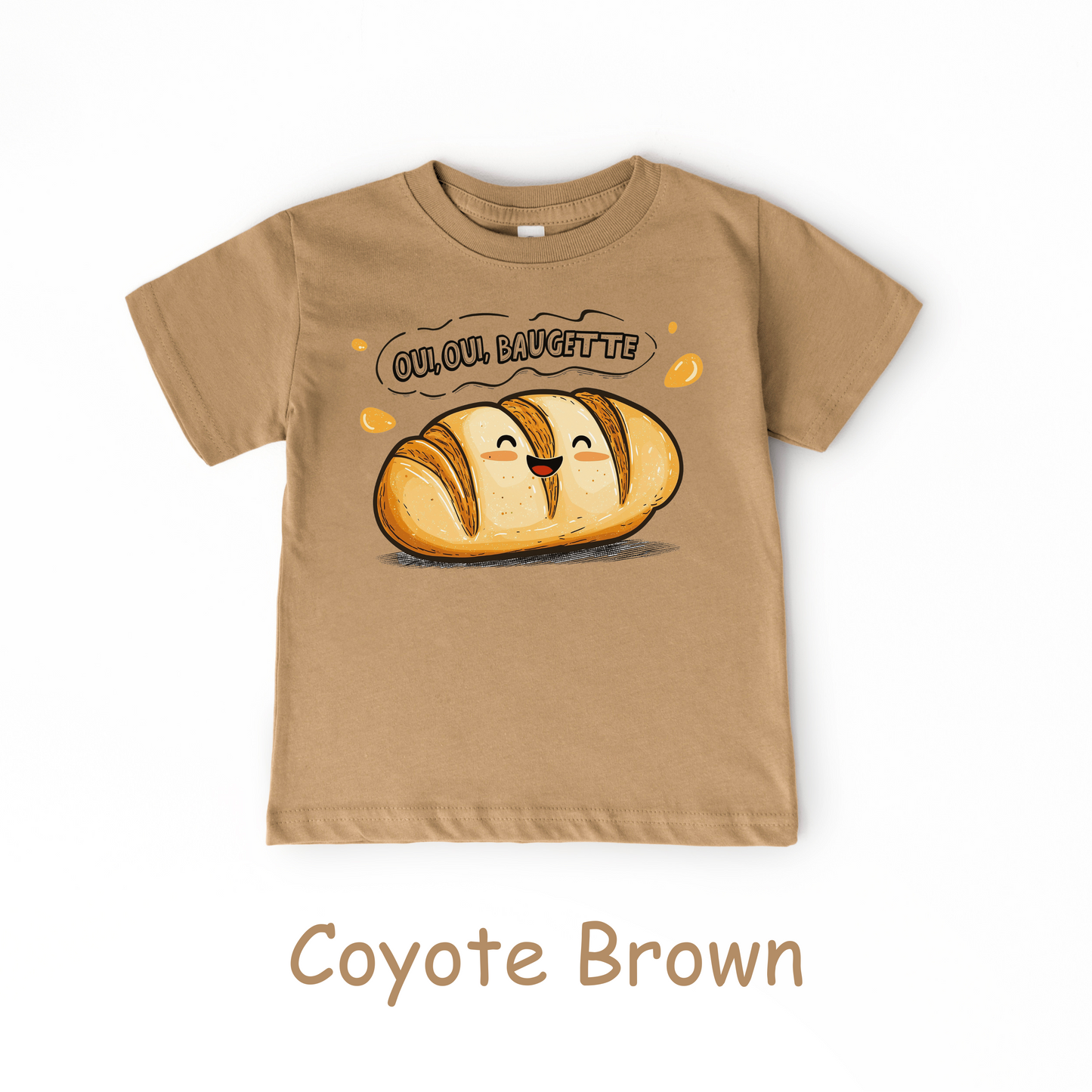 Oui Oui Baguette Kids T-Shirt – French Bread Toddler Tee