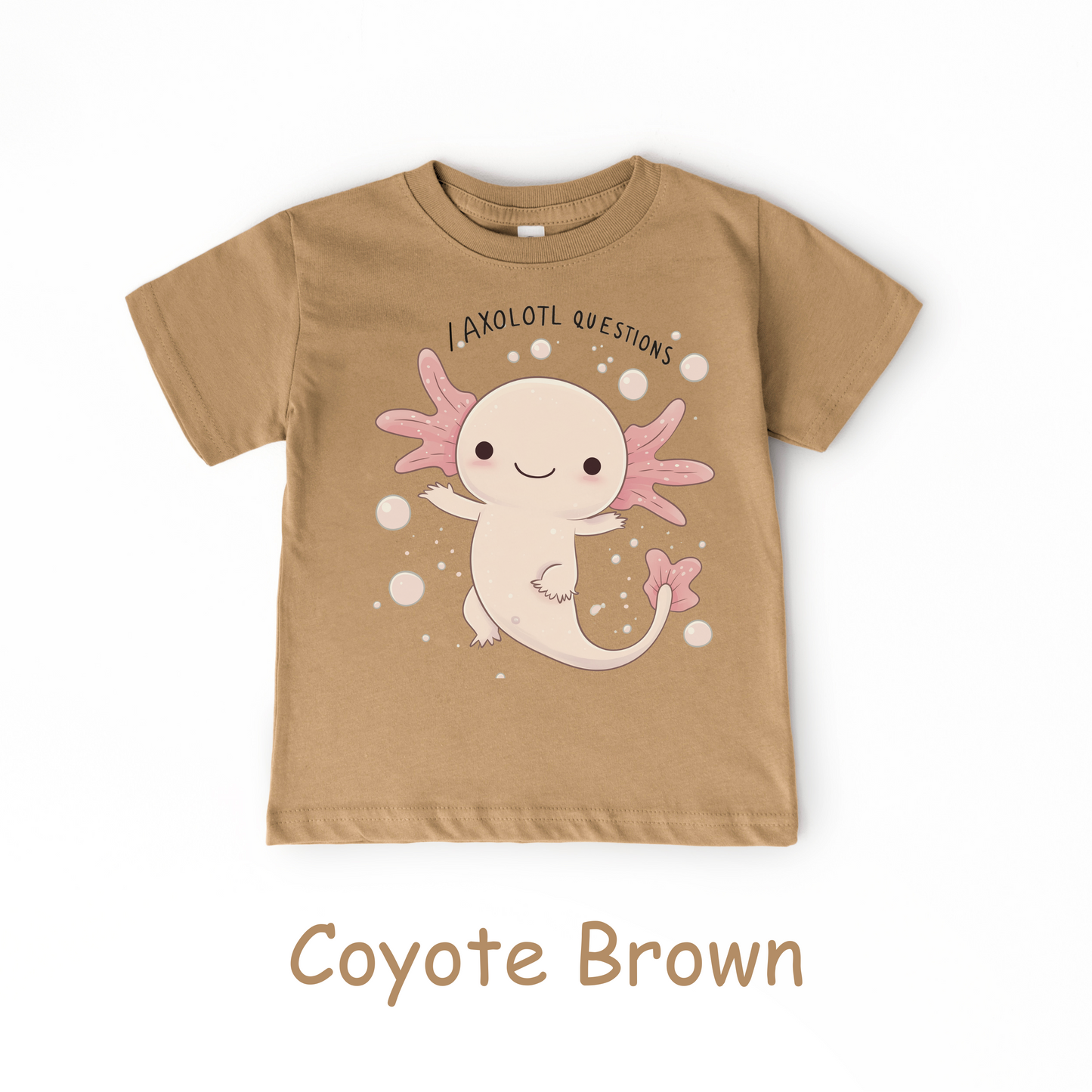 I Axolotl Questions Kids T-Shirt – Cute Aquatic Animal Pun