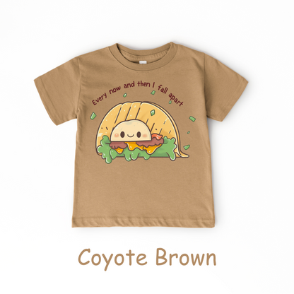 Every Now and Then I Fall Apart Kids T-Shirt – Funny Taco Pun Tee