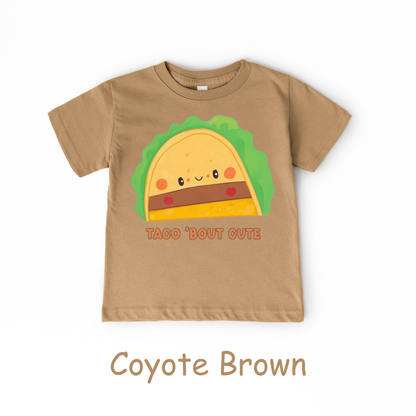 Taco ’Bout Cute Kids T-Shirt – Funny Kawaii Taco Design