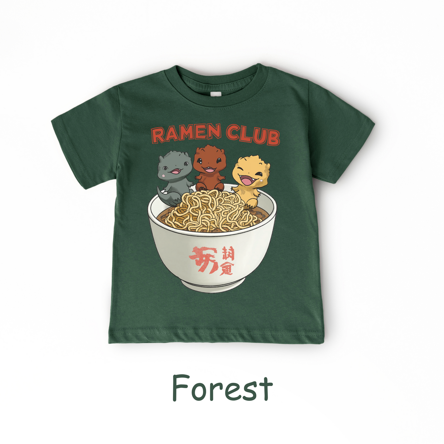 Ramen Club Kids T-Shirt – Cute Otters in a Noodle Bowl Tee