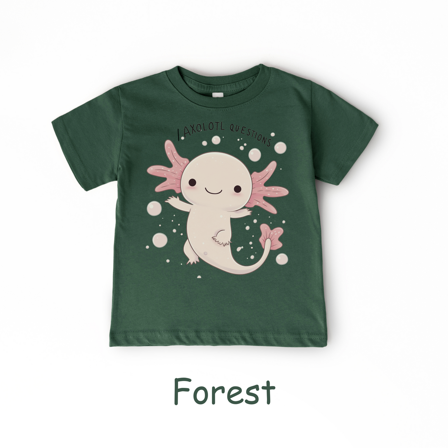 I Axolotl Questions Kids T-Shirt – Cute Aquatic Animal Pun
