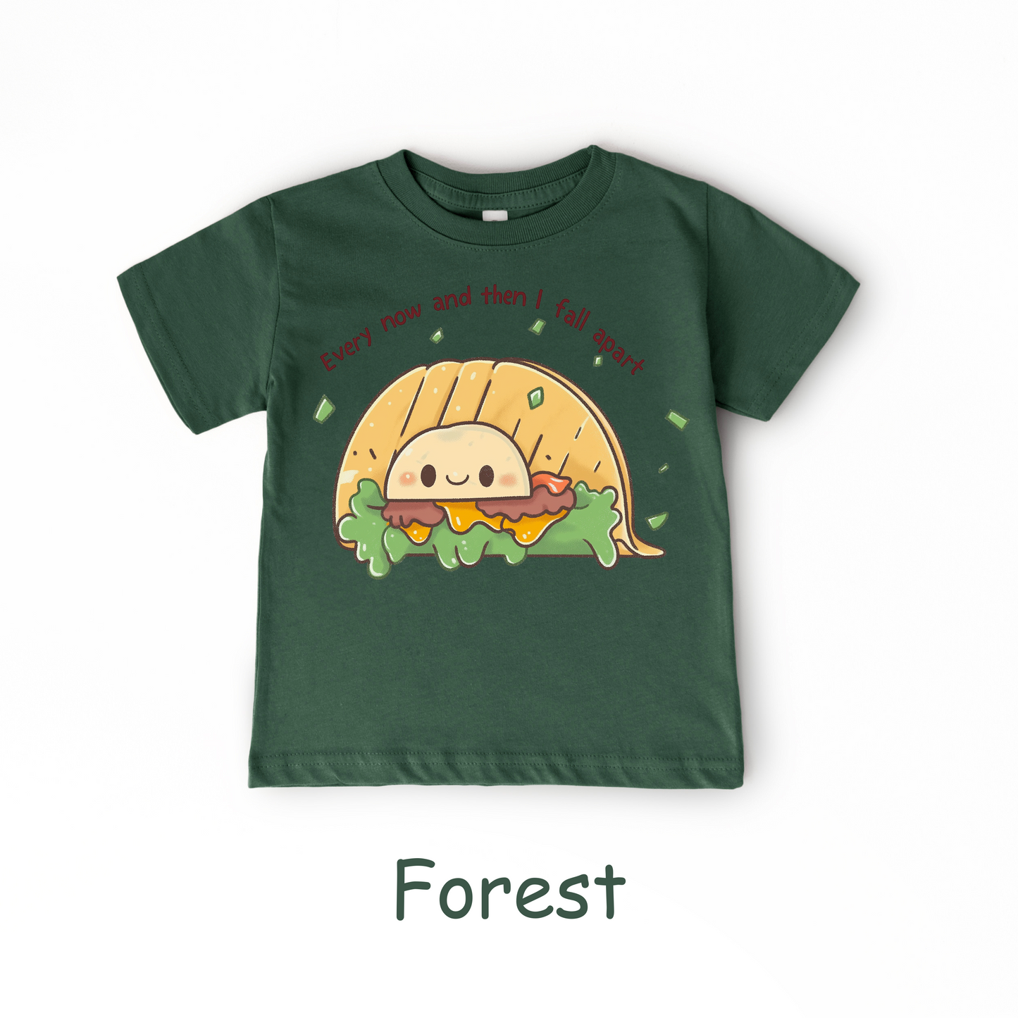 Every Now and Then I Fall Apart Kids T-Shirt – Funny Taco Pun Tee