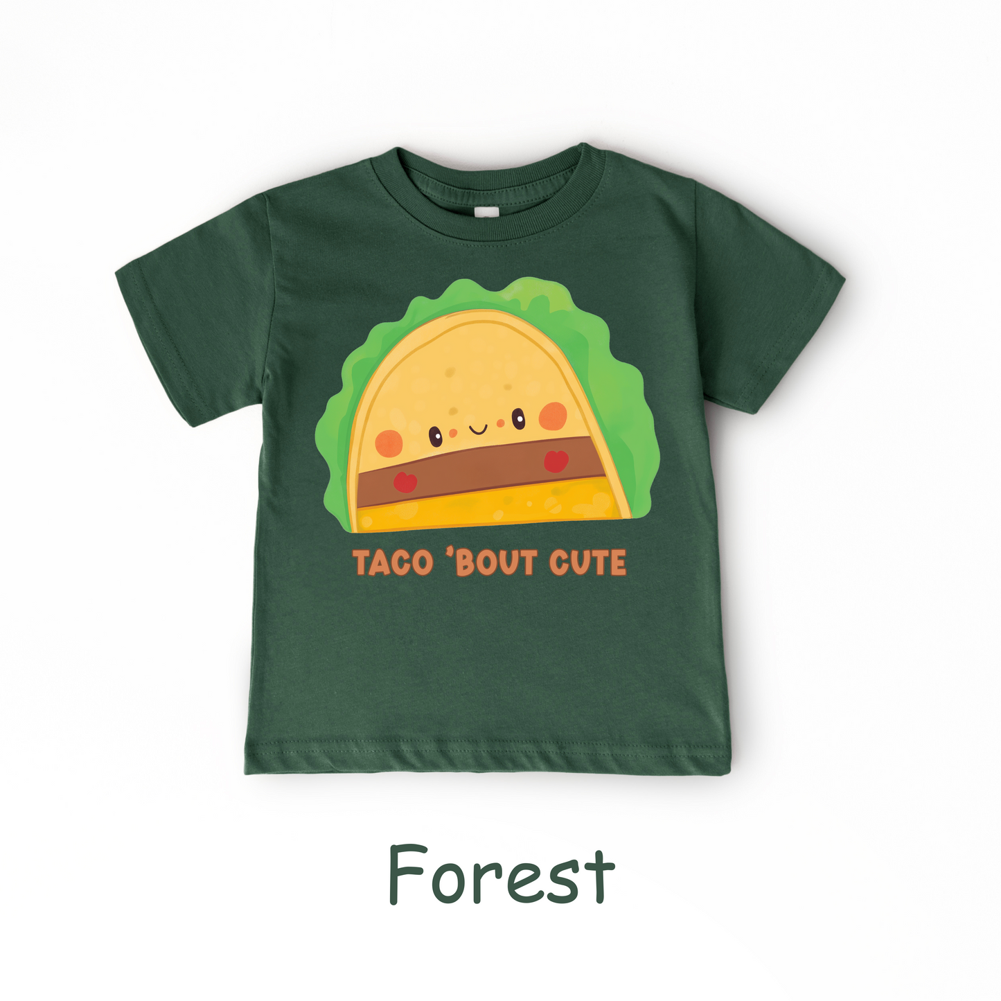 Taco ’Bout Cute Kids T-Shirt – Funny Kawaii Taco Design