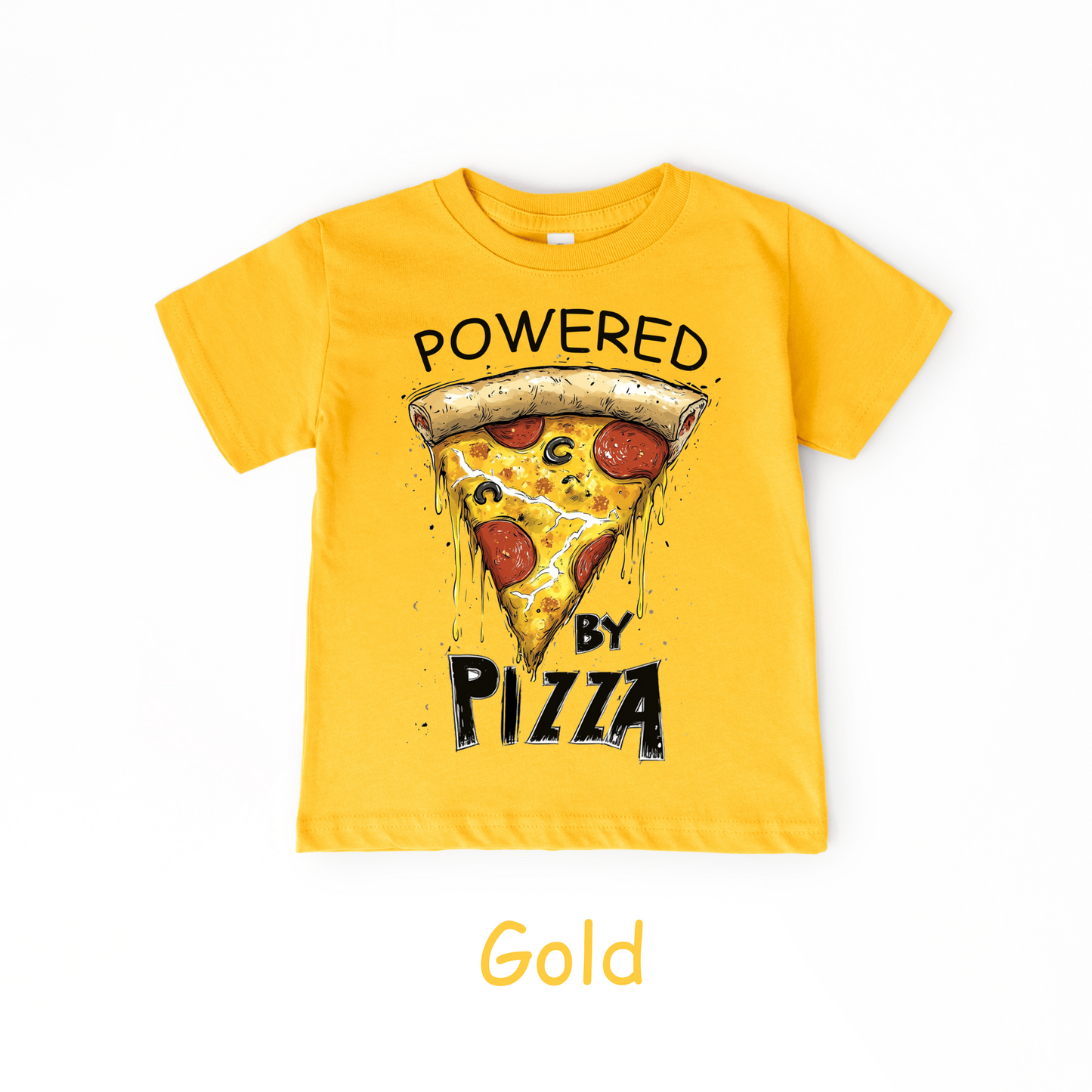 Powered by Pizza T-Shirt – Kids Tee