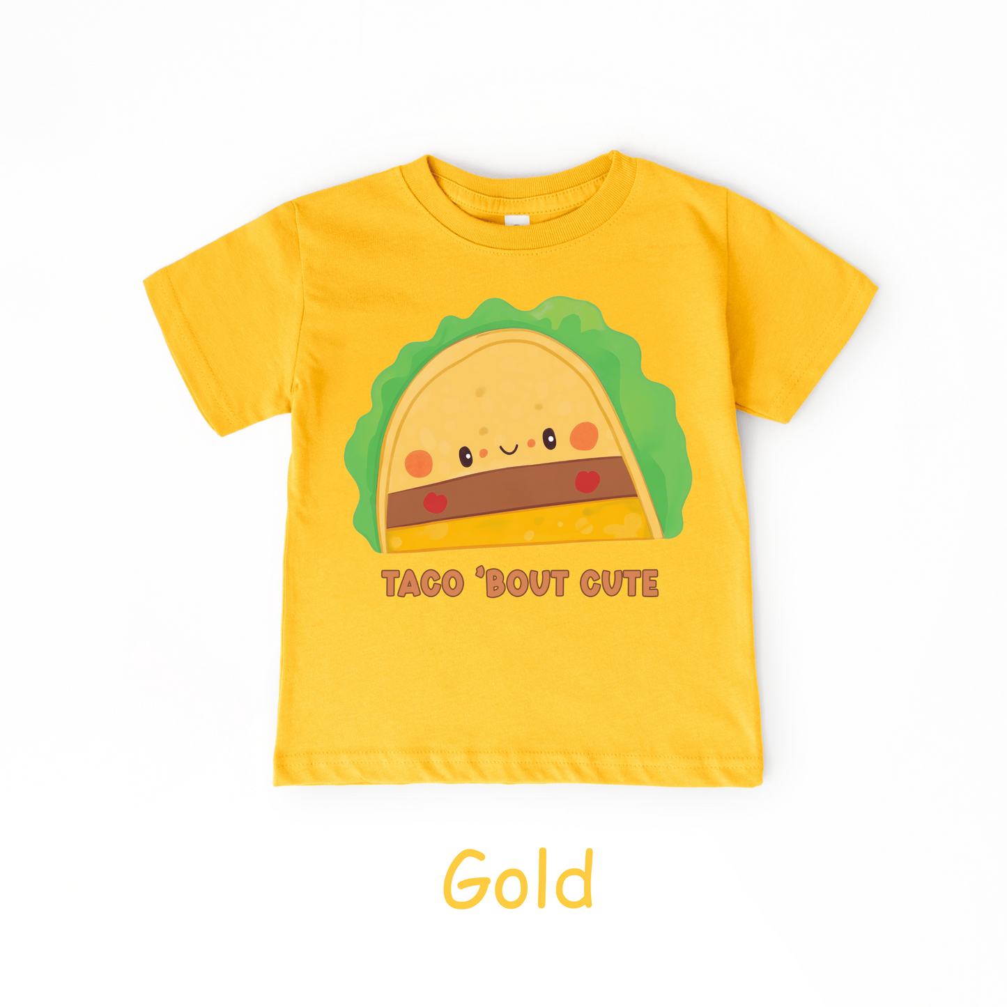 Taco ’Bout Cute Kids T-Shirt – Funny Kawaii Taco Design