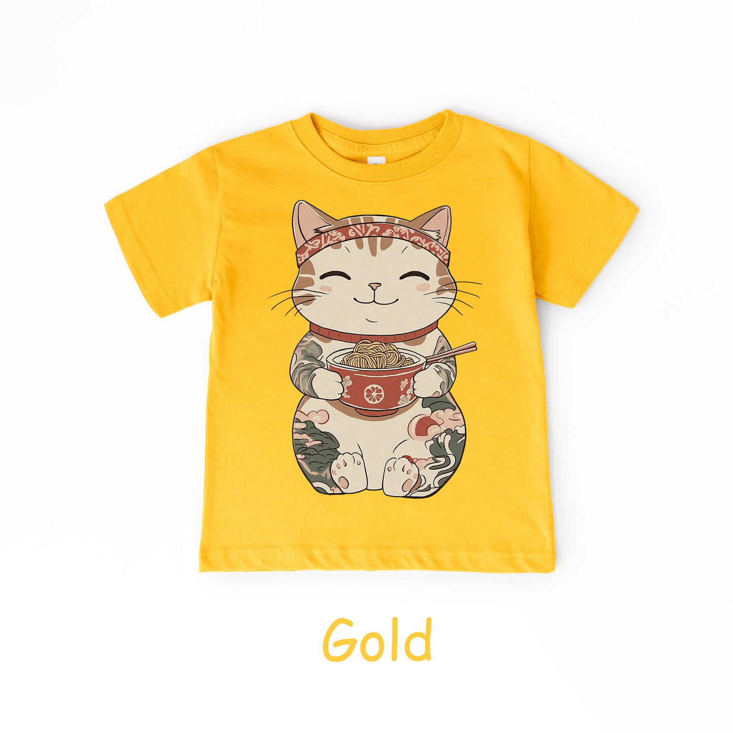 Lucky Ramen Cat T-Shirt – Kids Tee
