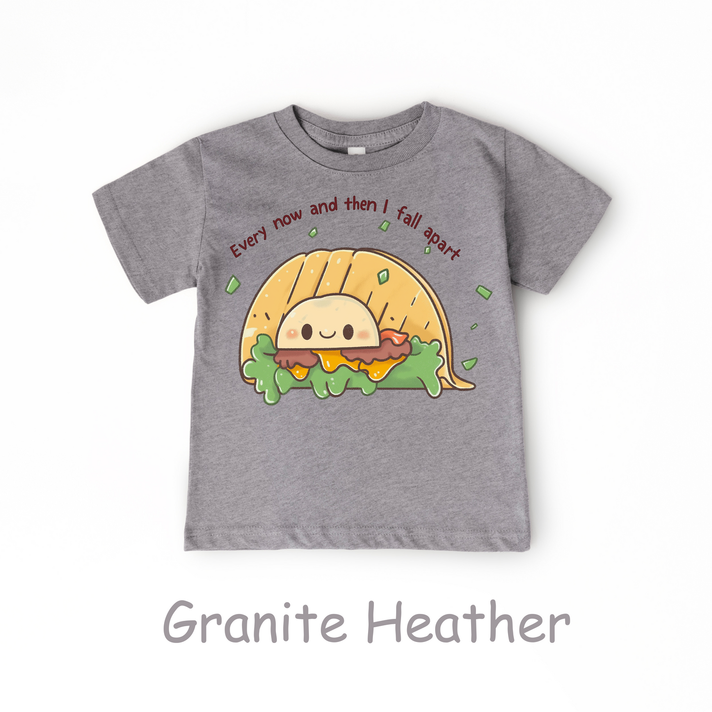 Every Now and Then I Fall Apart Kids T-Shirt – Funny Taco Pun Tee