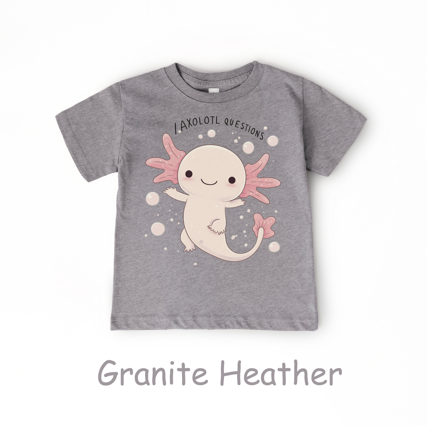 I Axolotl Questions Kids T-Shirt – Cute Aquatic Animal Pun