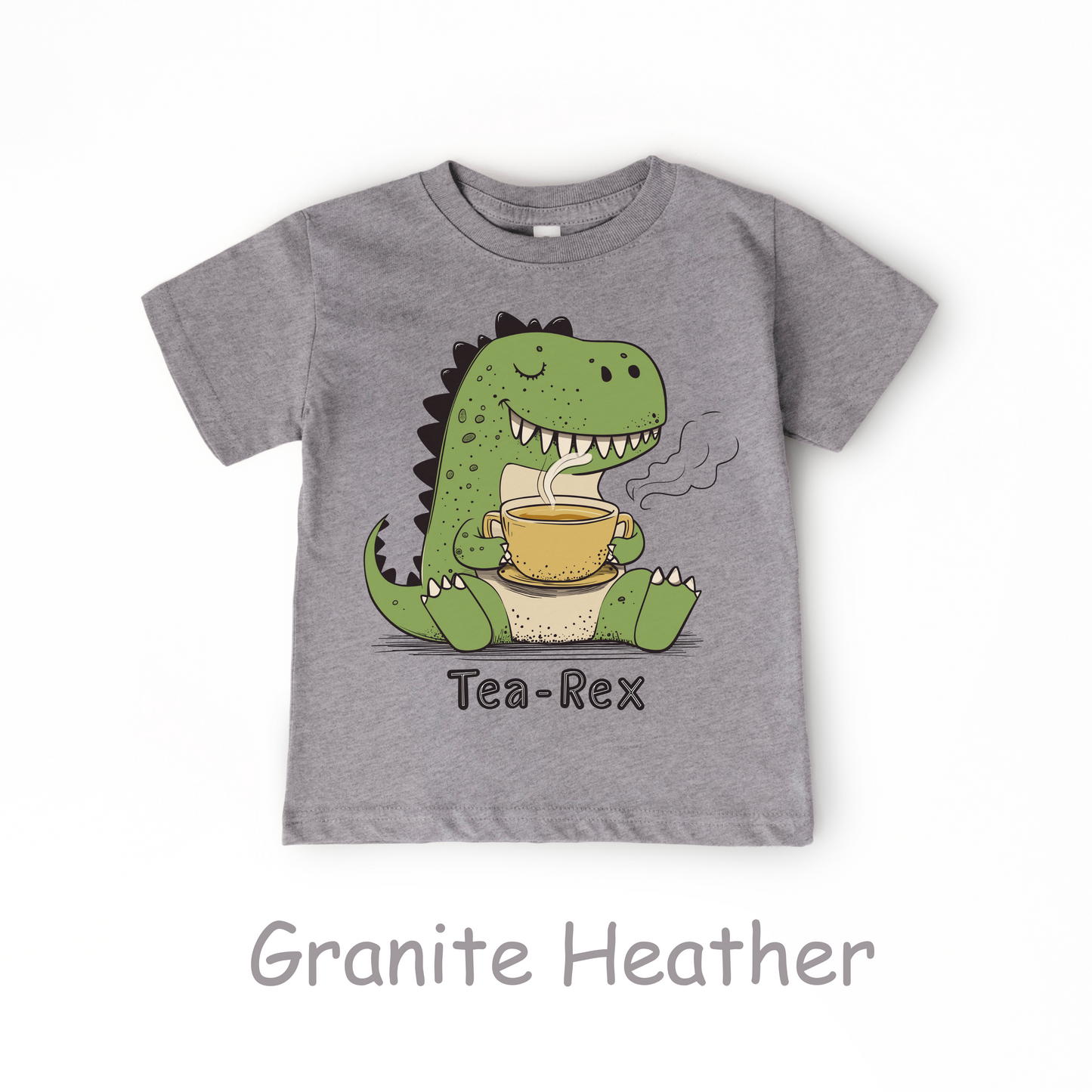 Tea-Rex Toddler T-Shirt – Funny Dinosaur Shirt for Kids
