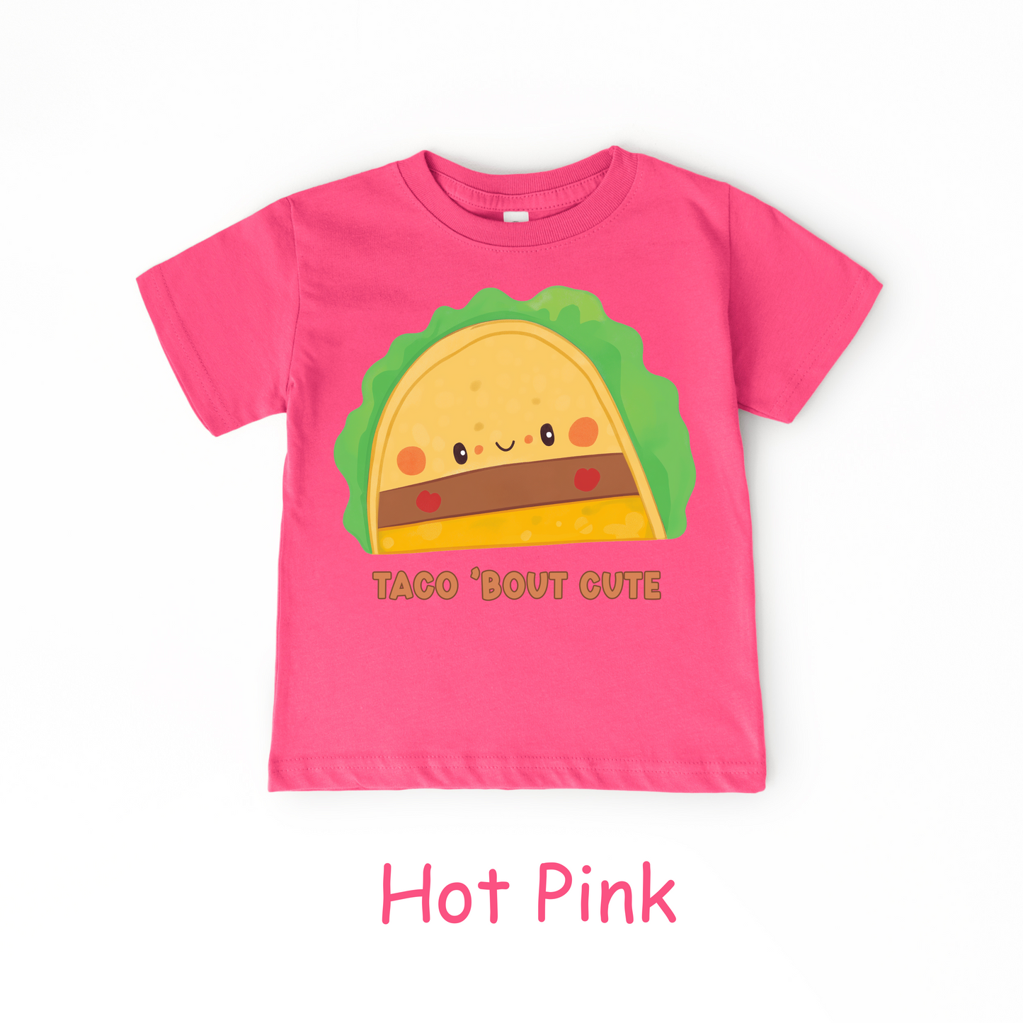 Taco ’Bout Cute Kids T-Shirt – Funny Kawaii Taco Design