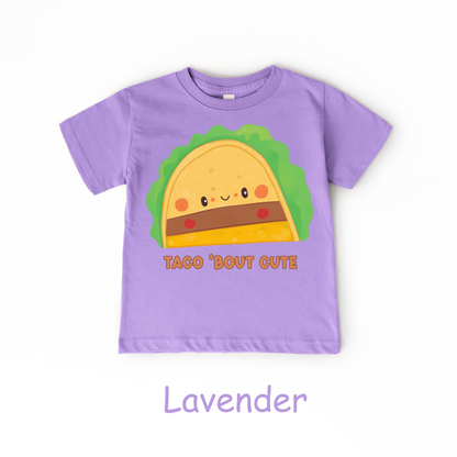 Taco ’Bout Cute Kids T-Shirt – Funny Kawaii Taco Design