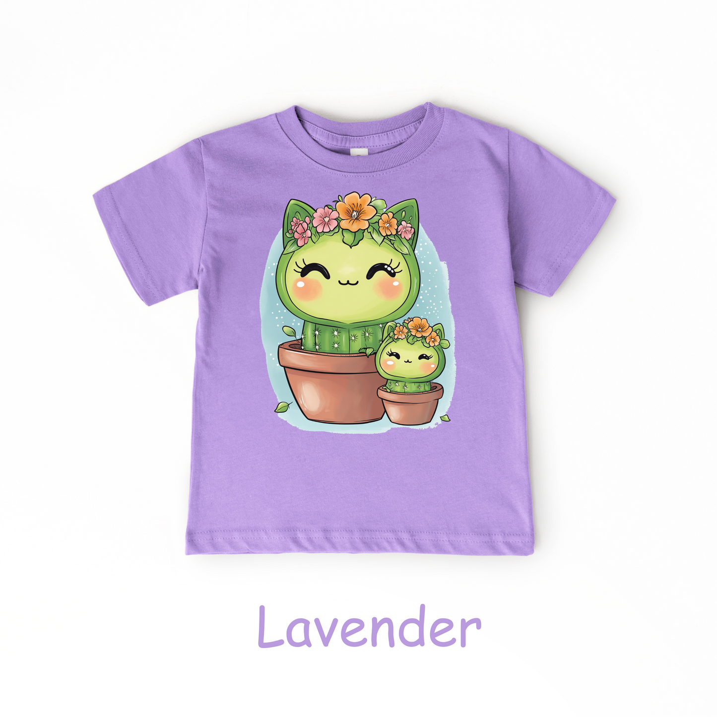 Cactus Kitty Duo Kids T-Shirt – Cute Cat and Cactus Toddler Tee