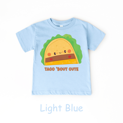 Taco ’Bout Cute Kids T-Shirt – Funny Kawaii Taco Design