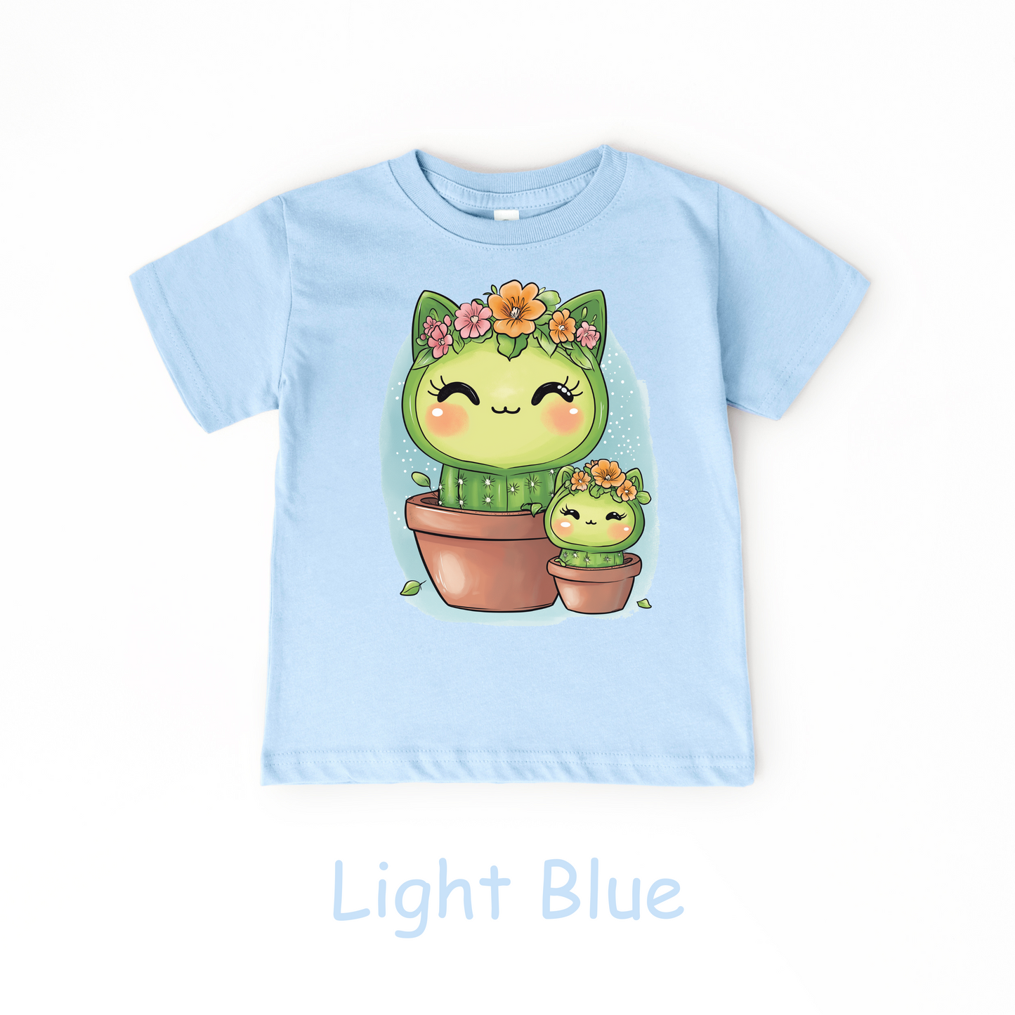Cactus Kitty Duo Kids T-Shirt – Cute Cat and Cactus Toddler Tee