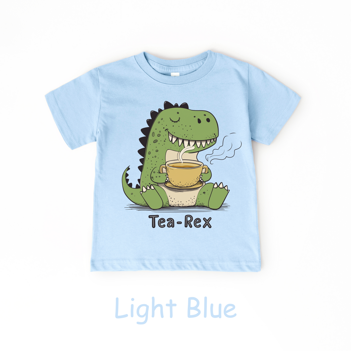 Tea-Rex Toddler T-Shirt – Funny Dinosaur Shirt for Kids