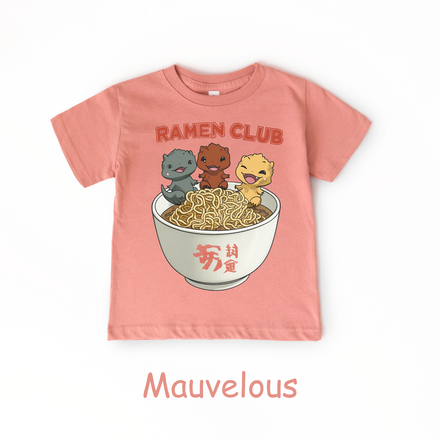 Ramen Club Kids T-Shirt – Cute Otters in a Noodle Bowl Tee