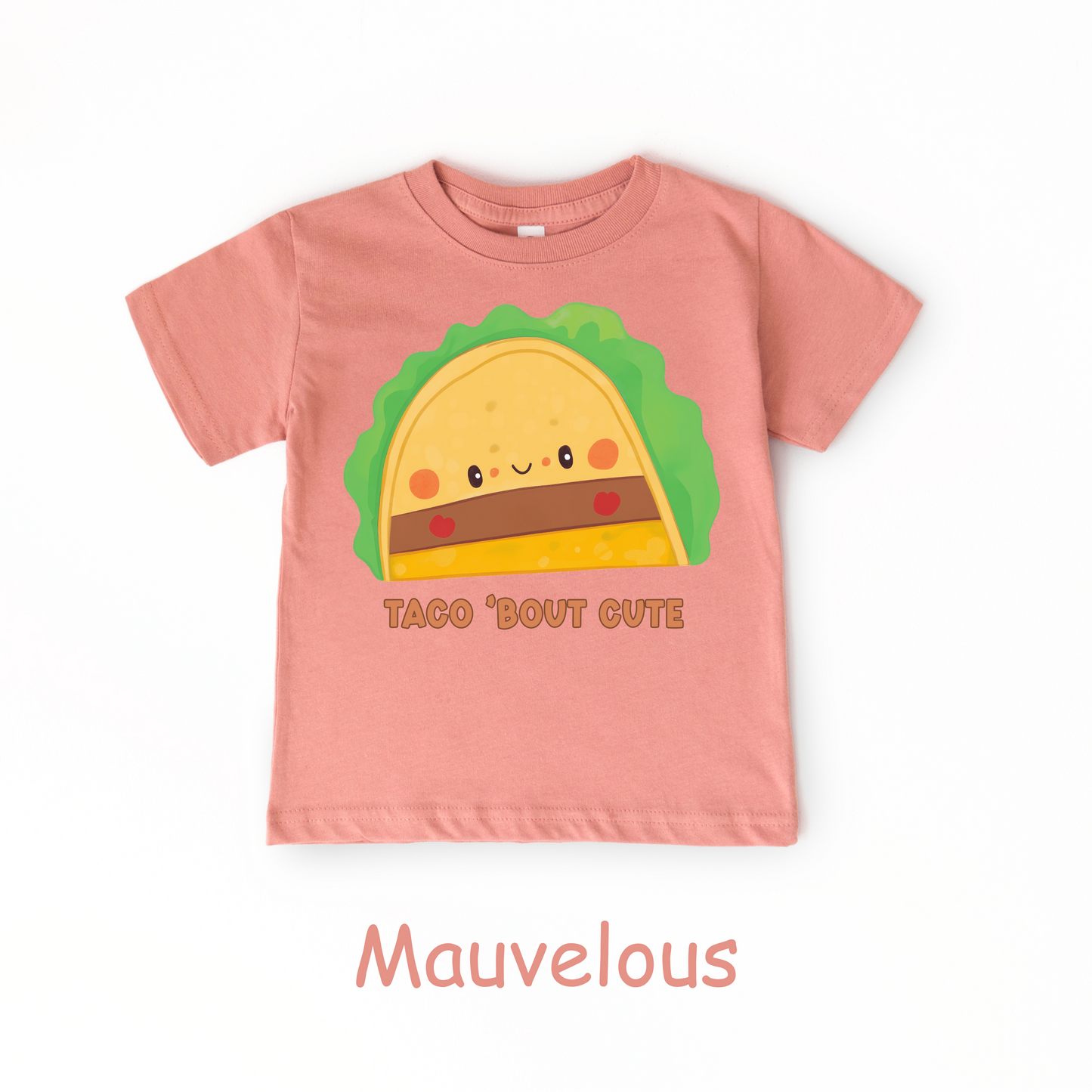 Taco ’Bout Cute Kids T-Shirt – Funny Kawaii Taco Design