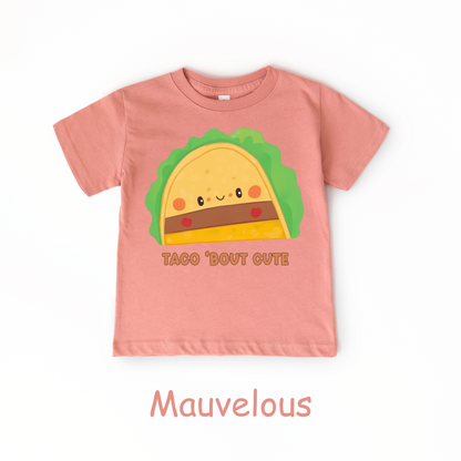 Taco ’Bout Cute Kids T-Shirt – Funny Kawaii Taco Design