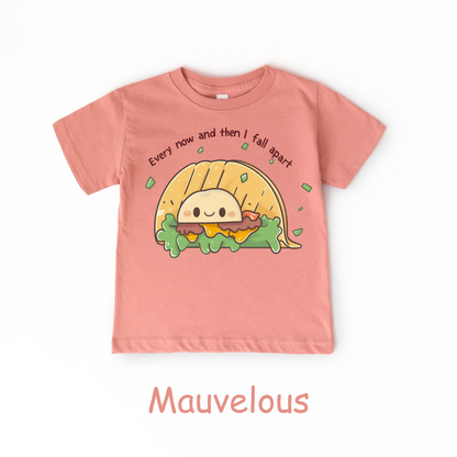 Every Now and Then I Fall Apart Kids T-Shirt – Funny Taco Pun Tee