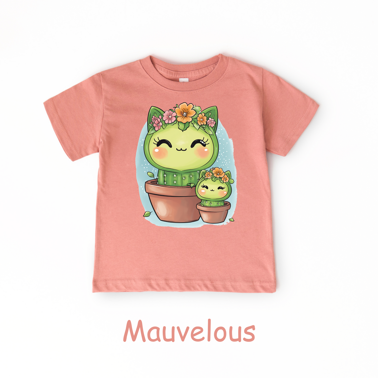 Cactus Kitty Duo Kids T-Shirt – Cute Cat and Cactus Toddler Tee