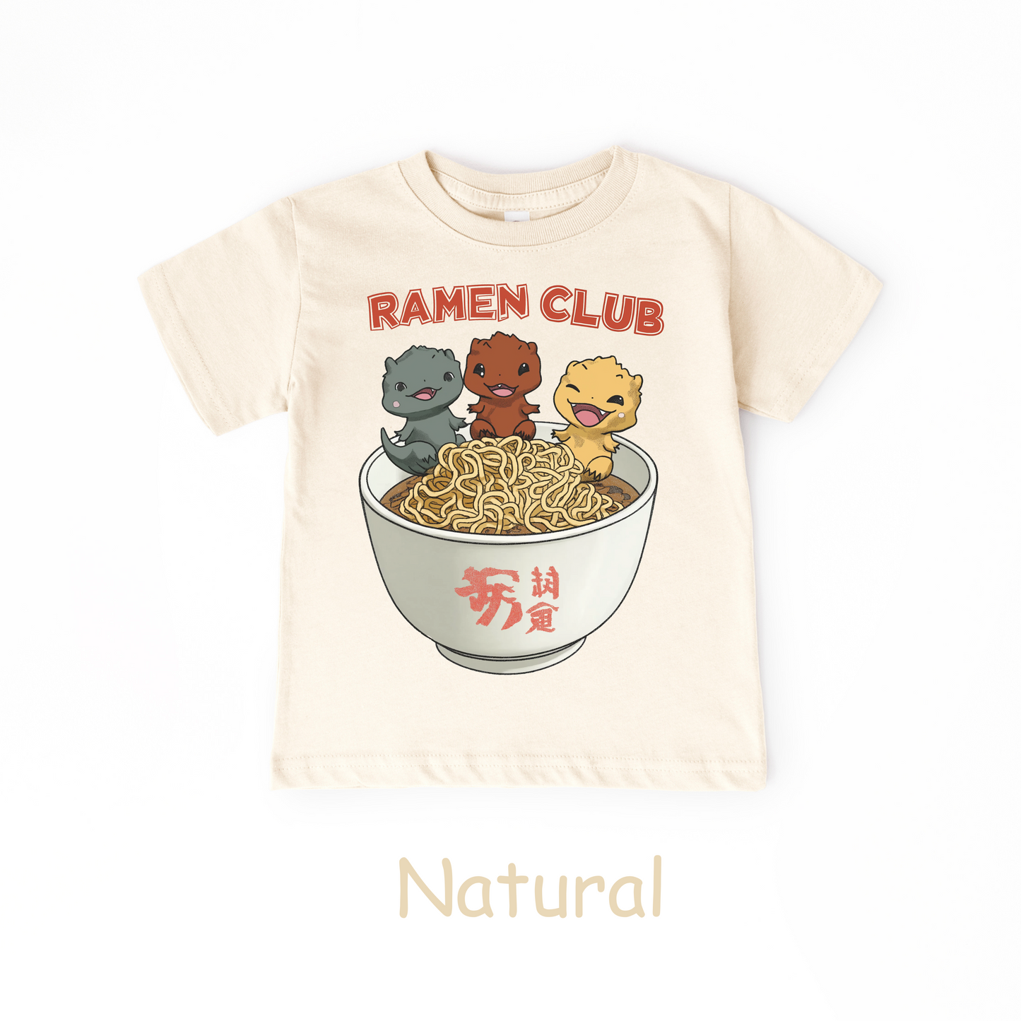Ramen Club Kids T-Shirt – Cute Otters in a Noodle Bowl Tee