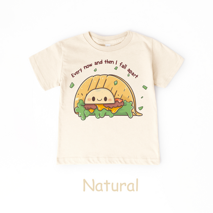 Every Now and Then I Fall Apart Kids T-Shirt – Funny Taco Pun Tee
