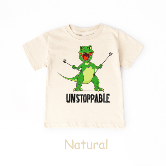 Funny T-Rex Toddler Tee – Unstoppable Dinosaur Shirt