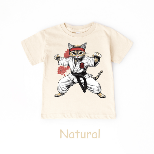 Karate Cat Kids T-Shirt – Martial Arts Tee