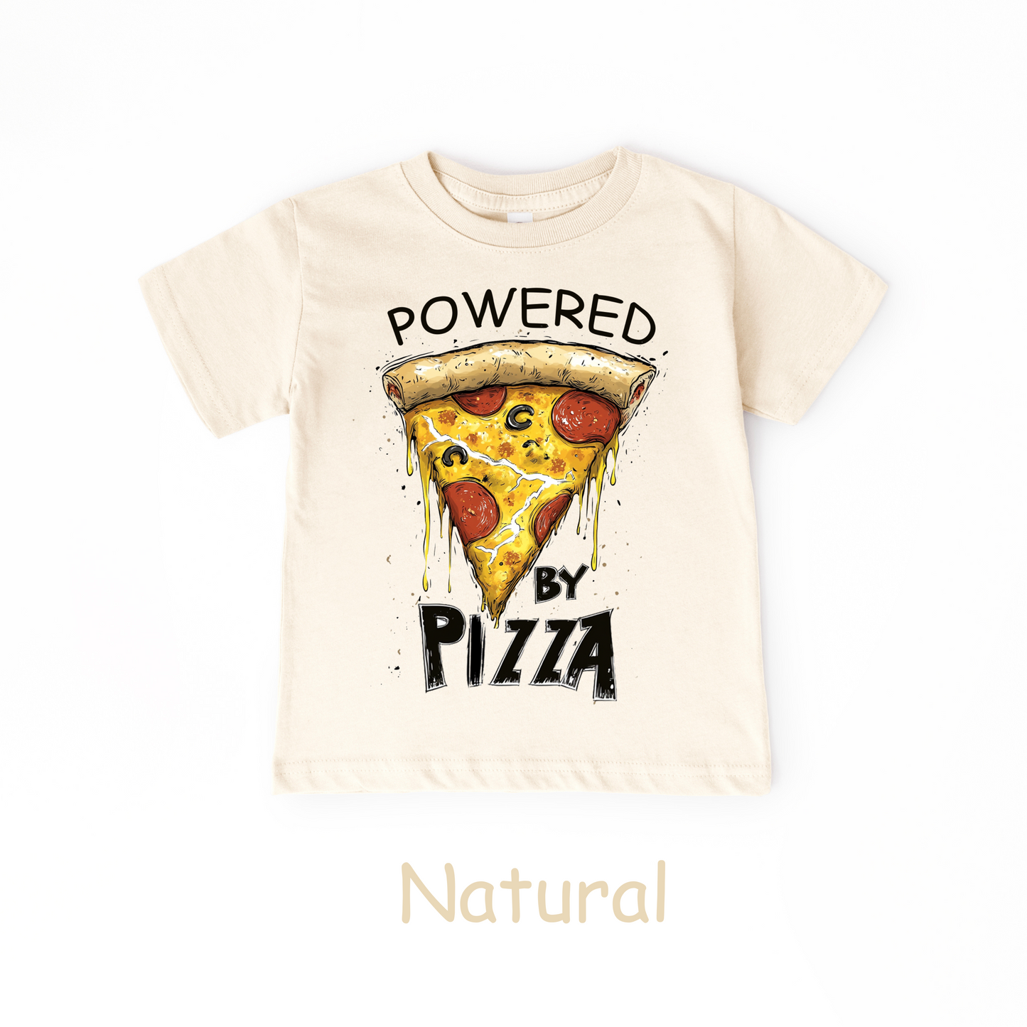 Powered by Pizza T-Shirt – Kids Tee