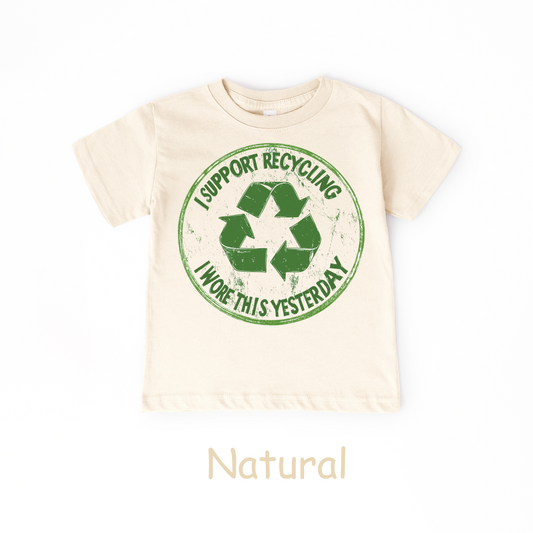 Recycling Funny Toddler Tee – I Wore This Yesterday