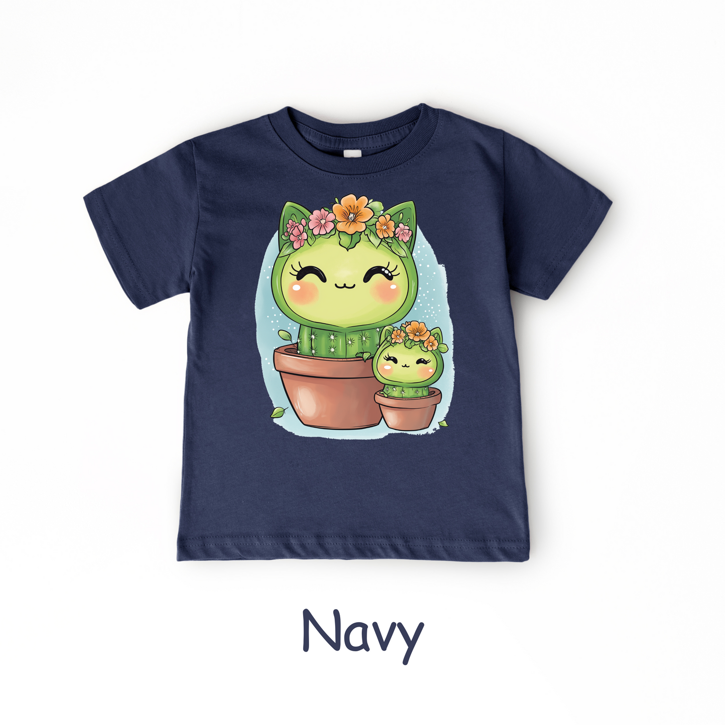 Cactus Kitty Duo Kids T-Shirt – Cute Cat and Cactus Toddler Tee