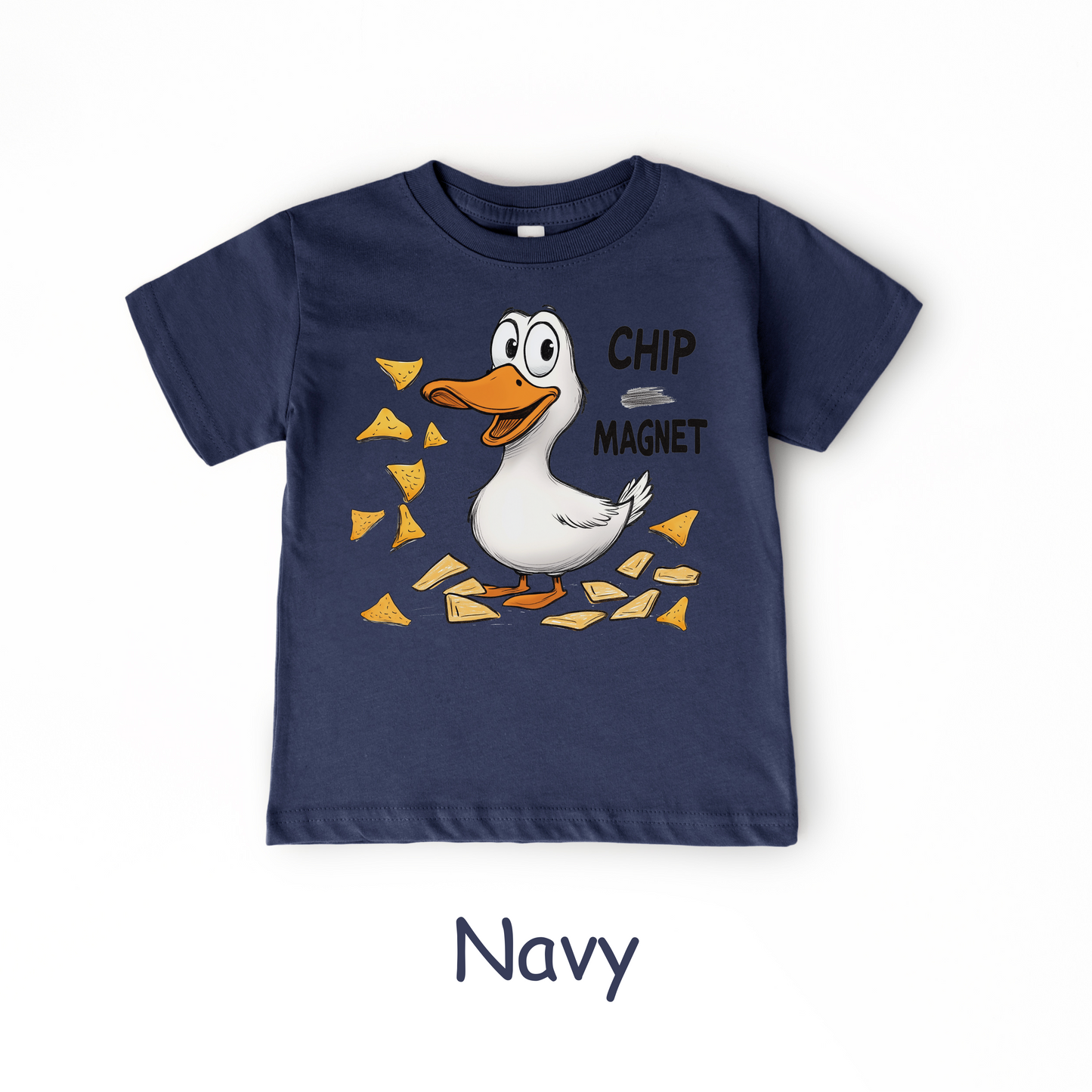 Chip Magnet Duck Toddler Tee – Funny Snack-Lover Shirt for Kids