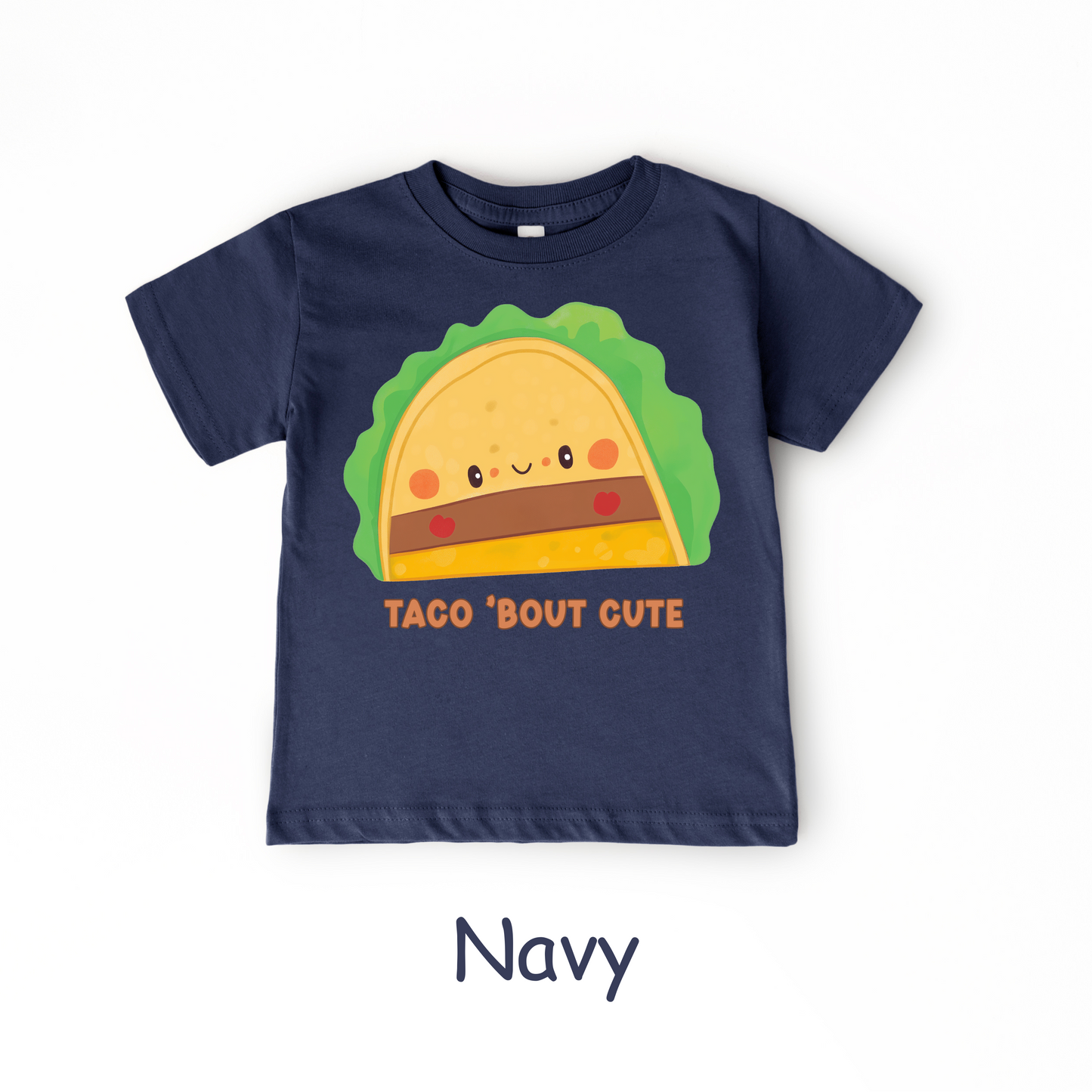 Taco ’Bout Cute Kids T-Shirt – Funny Kawaii Taco Design