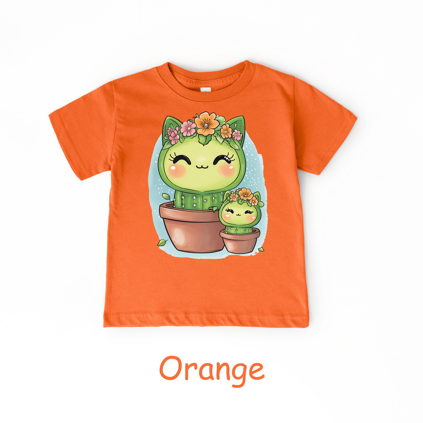 Cactus Kitty Duo Kids T-Shirt – Cute Cat and Cactus Toddler Tee